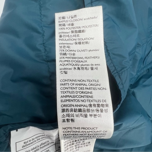 Eddie Bauer Peacock Blue Luna Peak Down Hooded Parka Coat Size Small Women's - Picture 6 of 6